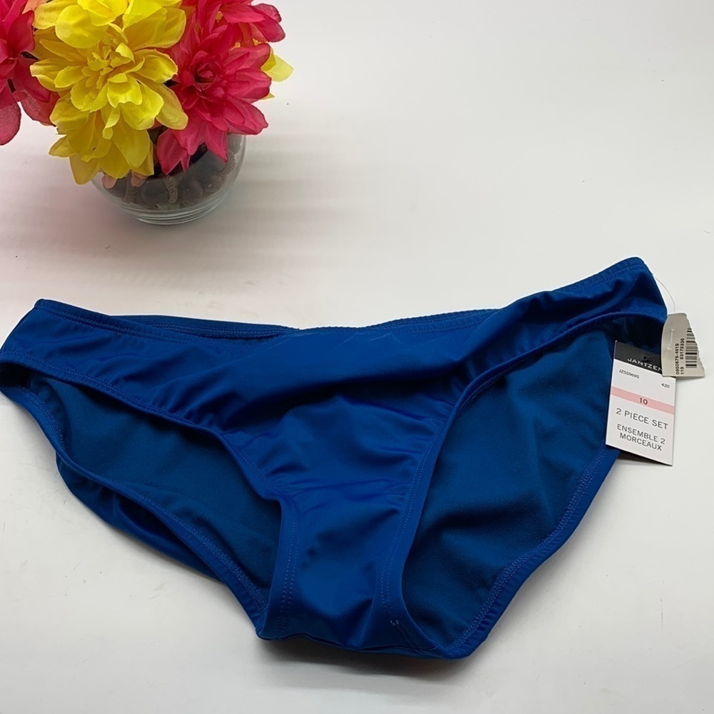 Jansen NWT Blue Bikini Bottoms Sz 10 SW2025
